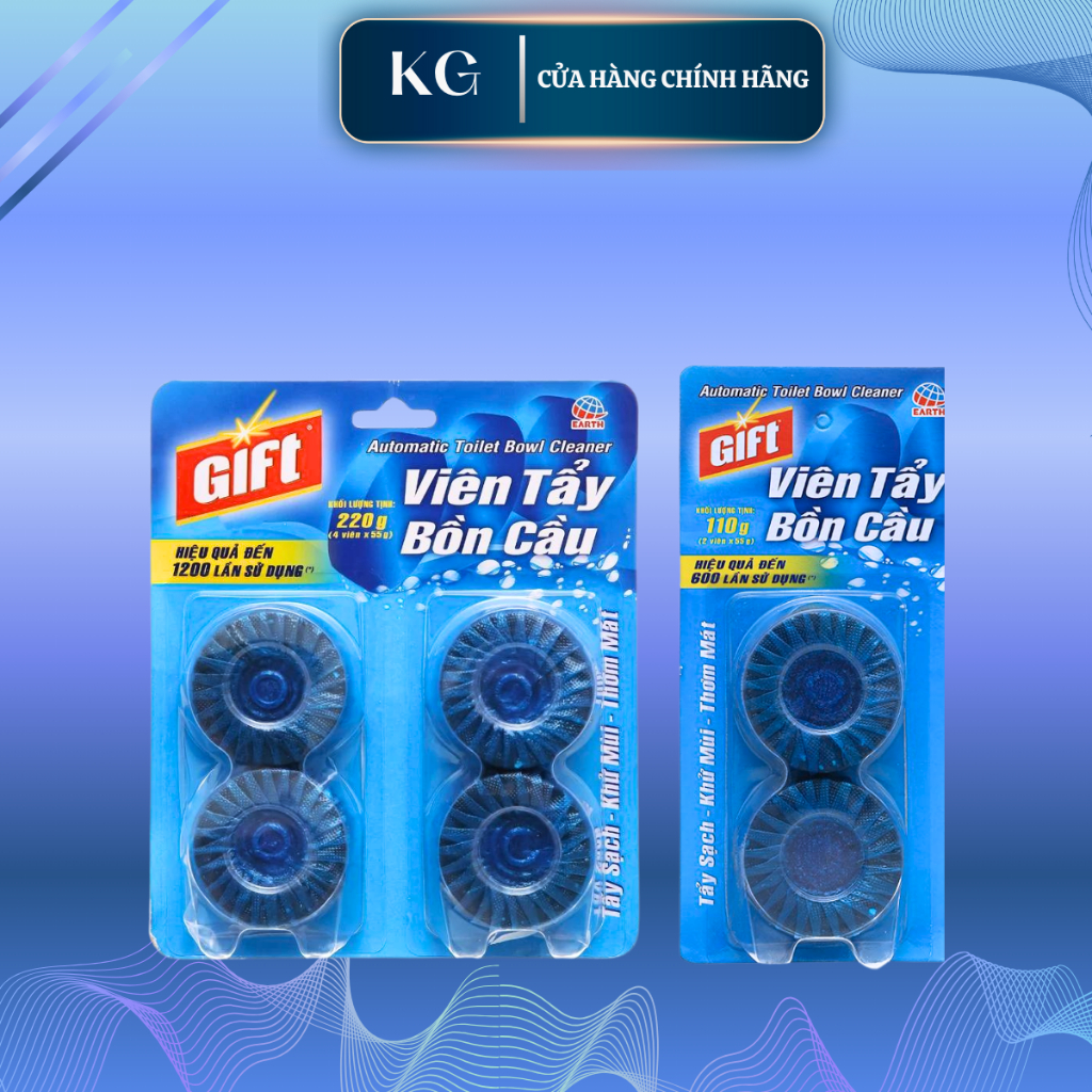 Viên Thả Bồn Cầu GIFT 55g ( Một viên hiệu quả đến 300 lần sử dụng )