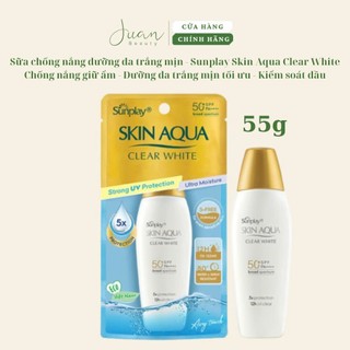  Sữa chống nắng dưỡng da trắng mịn - Sunplay Skin Aqua Clear White 55G Ju An 