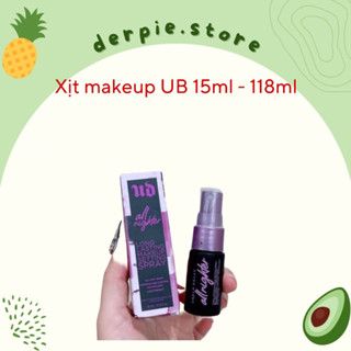 [ Mini 15ml - Full 118ml ] Xịt khoáng khoá / giữ lớp nền makeup Urban Decay All Nighter Makeup Setting Spray có sẵn