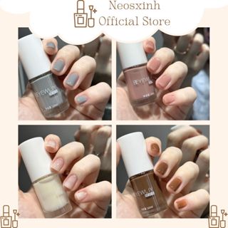 Sơn Móng Tay Beyewliy 10ml Màu Nude Đen Trắng Trong Suốt Kim Tuyến Pastel Tím - Neosxinh Nails