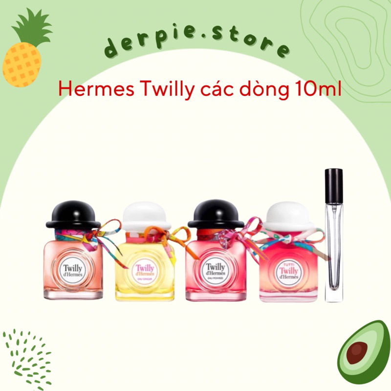 [ 10ML ] Nước hoa nữ Hermes Twilly EDP - Twilly Ginger - Twilly Poivree - Twilly Tutti 2023 thơm ngọ