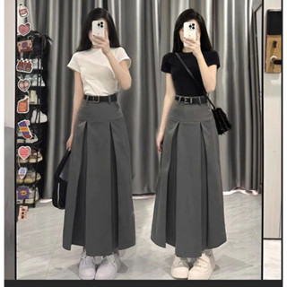  CHÂN VÁY DÀI ULZZANG XẾP LY MẶC ĐƯỢC 2 KIỂU  RẤT ĐẸP KHI ĐI DẠ HỘI M19 - PQM STORE 