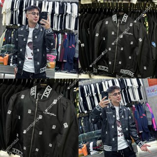 Áo Khoác Gió Bomber DG Thêu Chữ Dập Xù - Áo Khoác Nam Thêu Logo DG Cực Xịn ( ảnh + video NT )