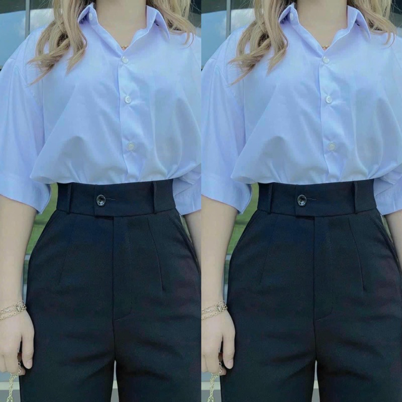 ( M1 MÀU ĐEN) QUẦN TÂY BAGGY 1NÚT CÀI LỆCH LƯNG CAO Đủ Size XS Đến Bigsize