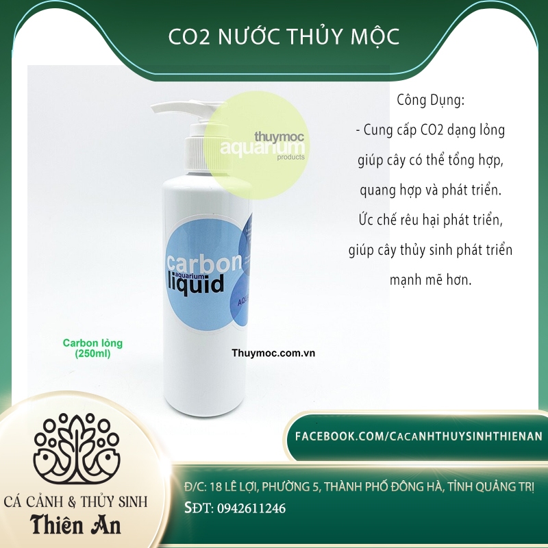 CO2 DẠNG NƯỚC CHO BỂ THỦY SINH