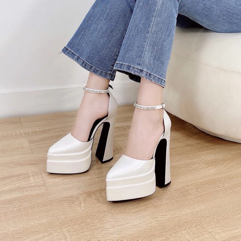 [ Hàng sẵn] Cao gót dự tiệc_HT SHOES_KV28