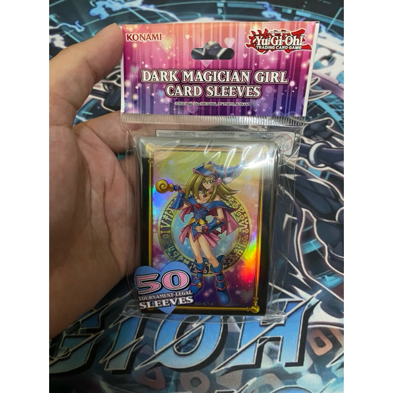 Bọc bài Yugioh chính hãng - Bộ 50c Sleeve Dark Magician Girl - Sleeve Konami Official - Kích thước 6