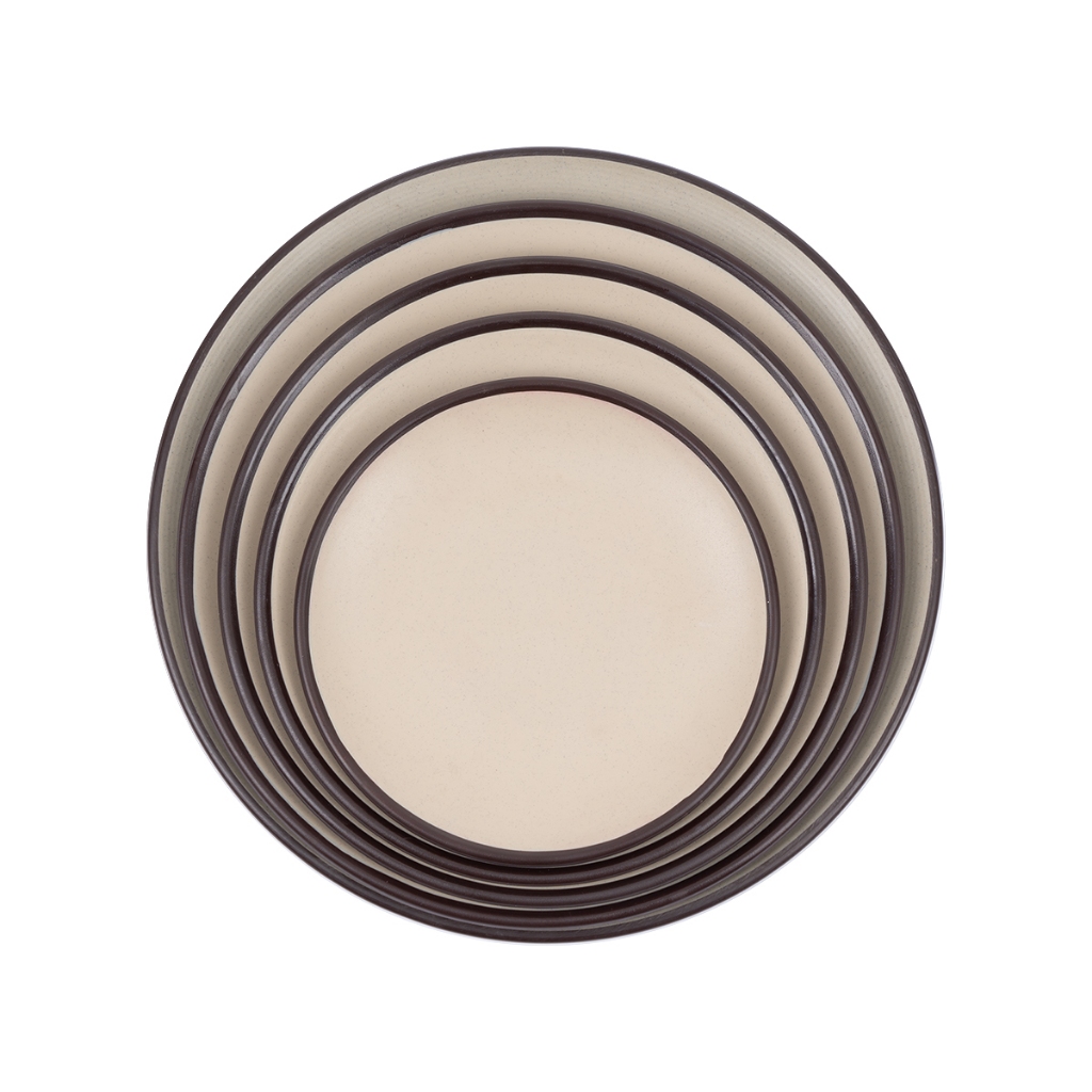 đĩa nhựa tròn thái hai màu việt nhật size 15,18,20,23,25 cm