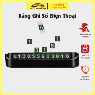 Bảng số điện thoại trên ô tô để lại thông tin khi đỗ xe văn minh tránh mâu thuẫn chất liệu bằng nhựa giá rẻ - BANGSO