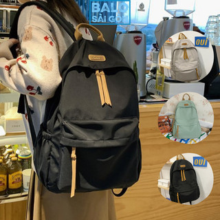  Balo thời trang đi học nam nữ unisex xinh xắn đơn giản cá tính ulzzang màu trơn basic trắng đen nhiều ngăn BLS29 
