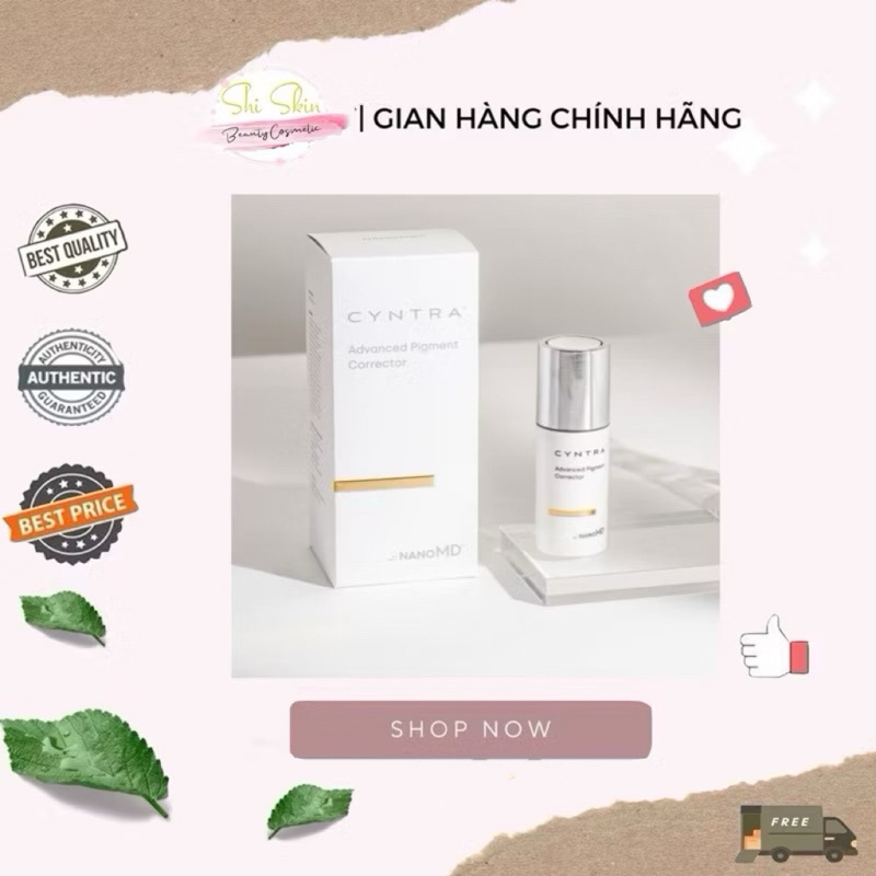 [ HÀNG CÔNG TY ] Kem Sáng Da, Hỗ Trợ Mờ Nám Sạm NanoMD Cyntra Advance Pigment Corrector 20ml