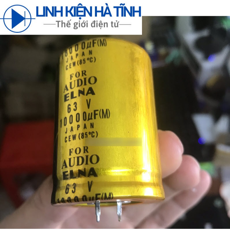 Tụ nguồn Audio ELNA 10000UF 63V 10000uf mới đường kính tụ 35mm-KA5