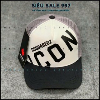 Nón kết DSQUARED2 phối lưới khóa nút bấm, mũ lưỡi trai D2 hàng cao cấp thoáng mát dành cho nam nữ cháy phố, M308