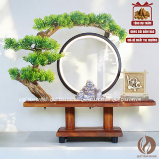 Thác Khói Trầm Hương Tượng Phật ,Tiểu Cảnh Bonsai Trang Trí Góc Tu Tập , Chép Kinh , Bàn Thờ , Tủ Tivi- Quế Tâm Gia Lai.