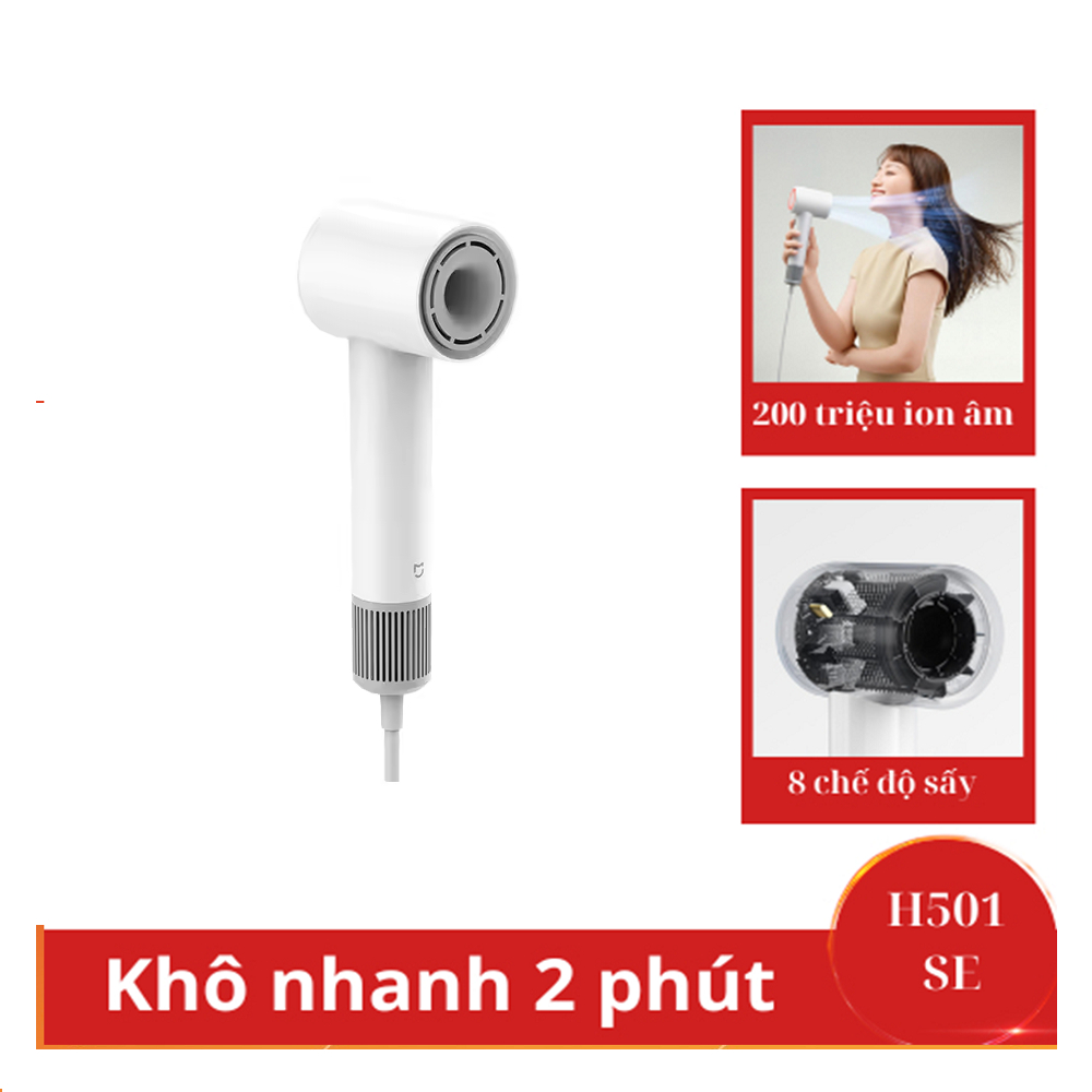 Máy sấy tóc Mijia H501 SE 1800W - Sấy tóc ion âm tốc độ cao 8 chế độ sấy làm tóc chuyên nghiệp