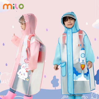 ✅Áo Mưa EVA Cao Cấp Cho Bé Trai Bé Gái Có Mũ Khóa Kéo - Họa Tiết Dễ Thương - Trẻ Em Đi Học Chống Thấm