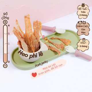 Phi Lê Heo Sấy Khô Doggo Dai Mềm Dễ Ăn Giàu Dinh Dưỡng Bánh Thưởng Cho Chó Mèo