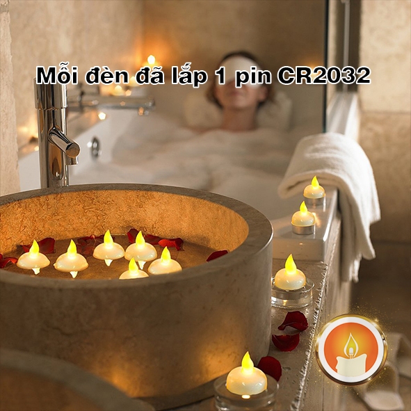 Nến điện tử thả nước [LẮP SẴN PIN]