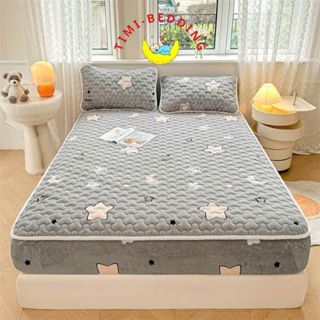 Ga gối nỉ nhung trần bông cao cấp chất liêu dày dặn hình họa tiết 2024 - Timibedding