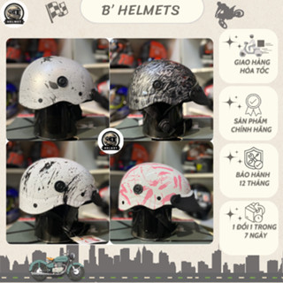 Mũ Nón Bảo Hiểm Sơn Nửa Đầu 1/2 Cao Cấp ,Sơn Nhúng Phủ NANO Nhiều Màu [Bảo Hành Chính Hãng 1 Năm]