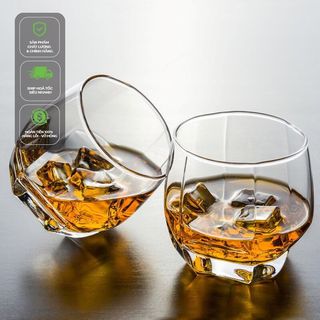 Ly thủy tinh góc cạnh ocean charisma rock & hi ball 340ml ~ 415ml - b17112 - b17115