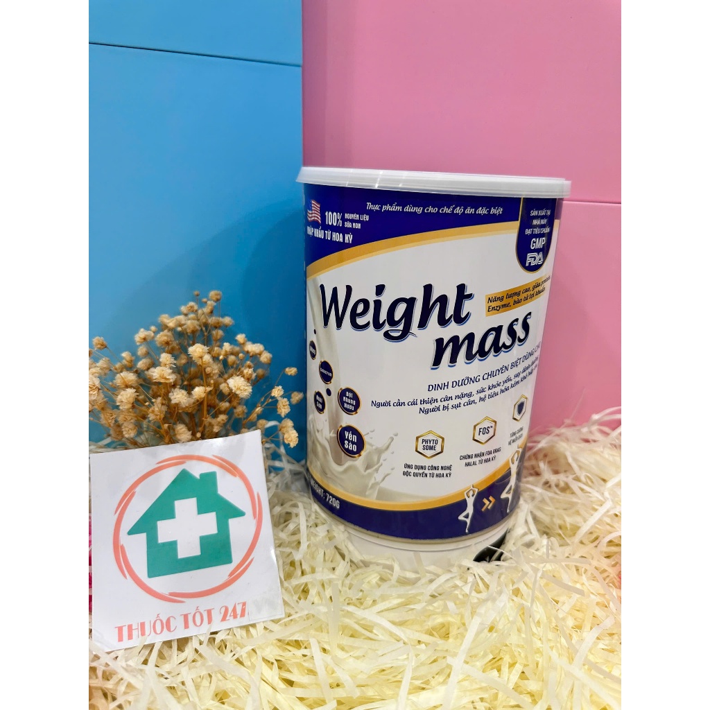 Sữa Tăng Cân Weight Mass Chính Hãng Hộp Lớn 720g - 400g
