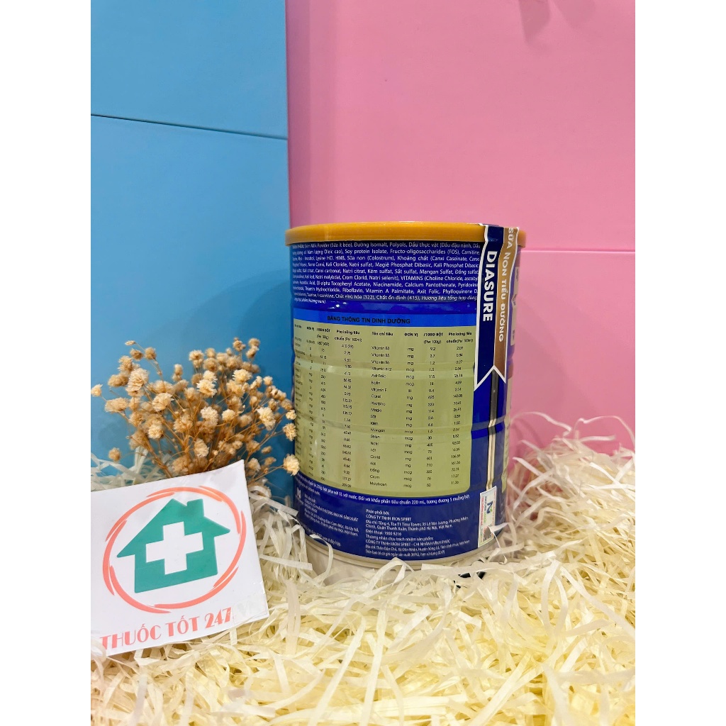 [ HCM ] Sữa DiaSure kiểm soát hỗ trợ đường huyết cho người tiểu đường. 850g