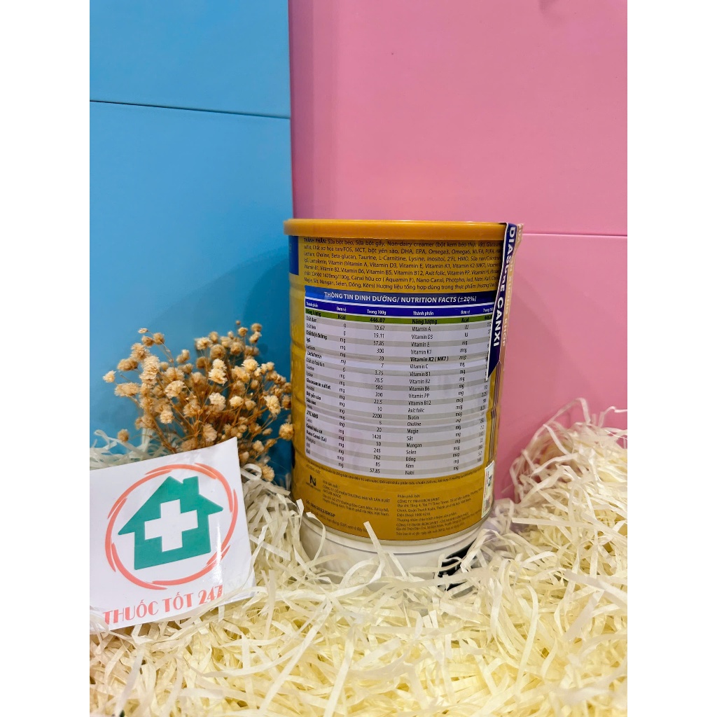 Sữa diasure canxi 850g sữa non xương khớp- bổ sung canxi giúp xương chắc khoẻ, chống loãng xương