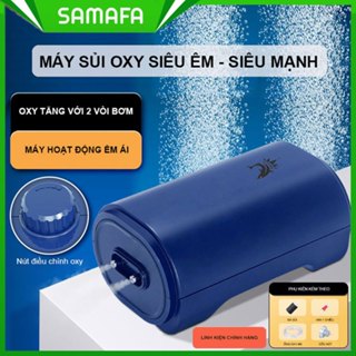 Máy sủi Oxy mini siêu êm ZHIYANG, máy sục oxy bể cá chỉnh được khí, máy sủi mạnh, tiết kiệm điện SCF03