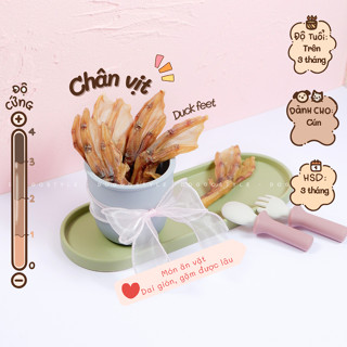 Chân Vịt Sấy Khô Doggo Thơm Ngon Không Chất Bảo Quản Giàu Glucosamin Treat Bánh Thưởng Cho Chó