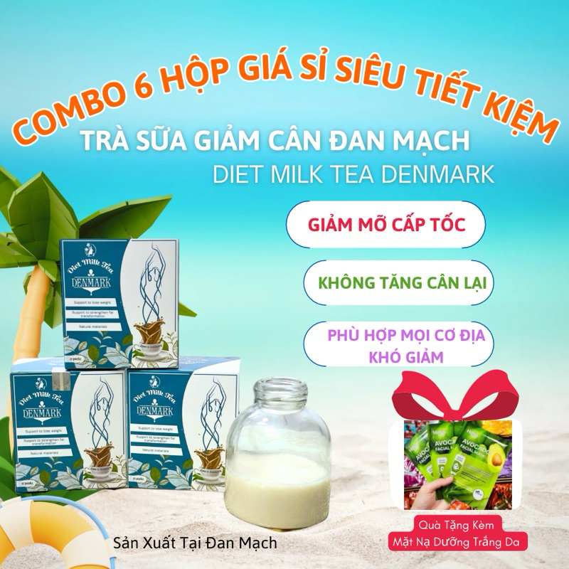 trà sữa giảm cân.Combo 6 hộp