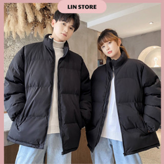 Áo Phao Nam Nữ Cổ Cao Dáng Dài Áo Phao Nam Form Rộng Áo Phao Béo Dáng Xuông Thụng Áo Phao Mùa Đông Áo Khoác Phao Nữ Trơn