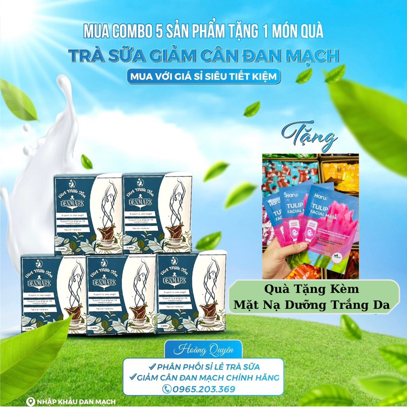 Trà sữa giảm cân Đan Mạch 5 hộp