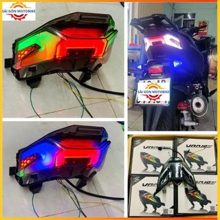  🔴Đèn Hậu Vario 160 Audi Đổi Màu🔴 - Tích Hợp Xi Nhan Honda Đuôi Audi Lái Stop Click Shark Power   Chỉnh Áp Hoặc Nút   