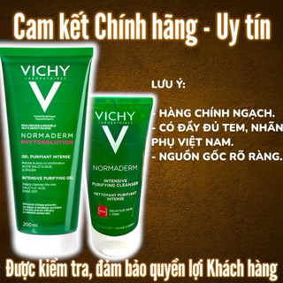 Sữa rửa mặt dạng gel VICHY Normaderm Phytosolution Intensive Purifying Gel