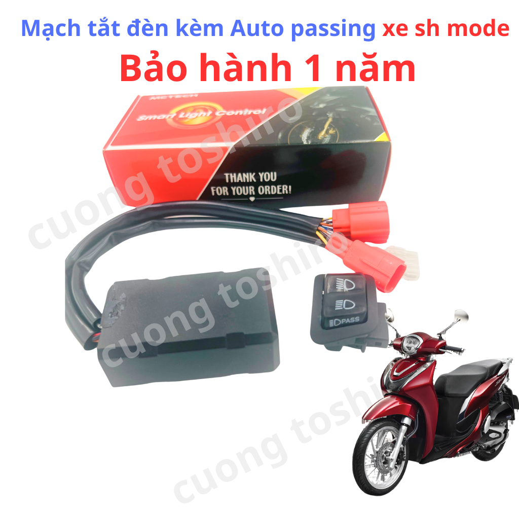 Công tắc passing xe sh mode kèm mạch tắt đèn lắp như zin dễ dàng sử dụng bảo hành 1 năm