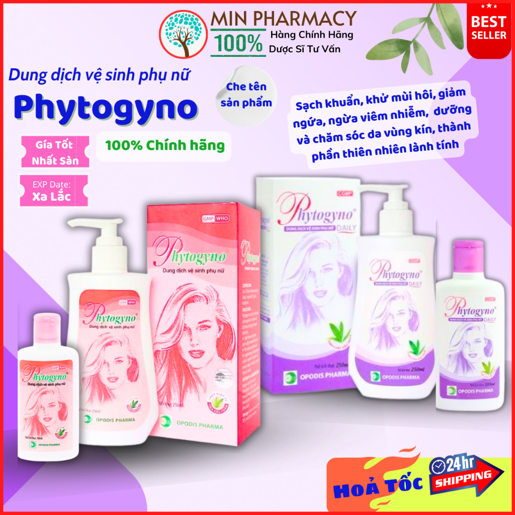 Dung dịch vệ sinh phụ nữ Phytogyno chiết xuất tinh dầu tràm thiên nhiên - Minpharmacy