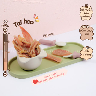 Tai Heo Sấy Khô Doggo Giúp Sạch Răng Hỗ Trợ Giảm Viêm Sức Khỏe Cơ Xương Khớp Snack Bánh Thưởng Cho Chó