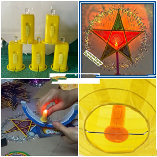 [Combo 10 ] Đèn Led , Đèn Led Trang Trí , Đèn Led Vàng Gắn Vào Đèn Ông Sao, Đèn Lồng Giấy Các Loại