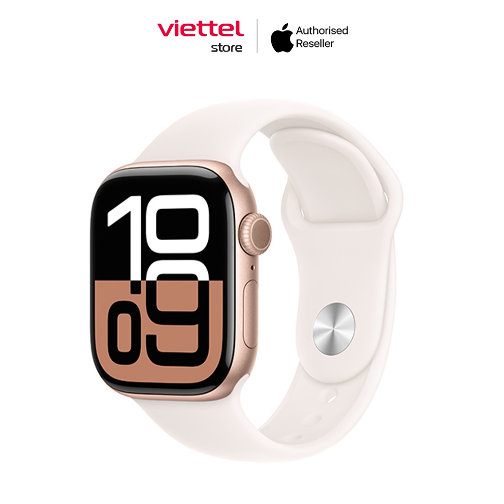 Apple Watch Series 10 Viền nhôm Cellular 46mm Dây Cao Su S/M Chính hãng | BigBuy360 - bigbuy360.vn