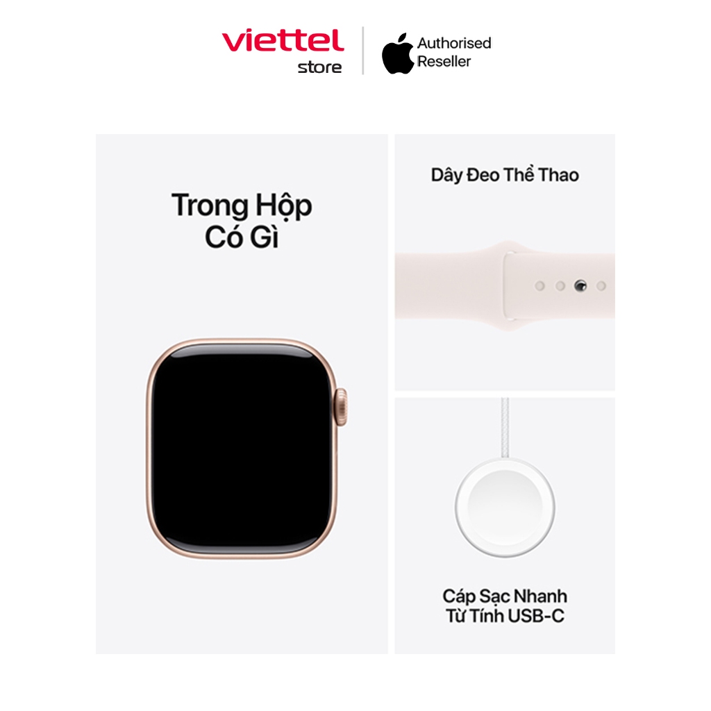 Apple Watch Series 10 Viền nhôm Cellular 46mm Dây Cao Su S/M Chính hãng | BigBuy360 - bigbuy360.vn
