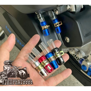 Ống Xả cặn Lọc gió pô e [ có khoen Tròn] Vario Click Vision Sh AB Scoopy Shmode x