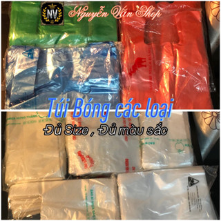 1kg Túi Bóng Đựng Hàng  ,đủ màu :xanh, hồng , trắng , vàng,đủ size 0,5kg-15kg