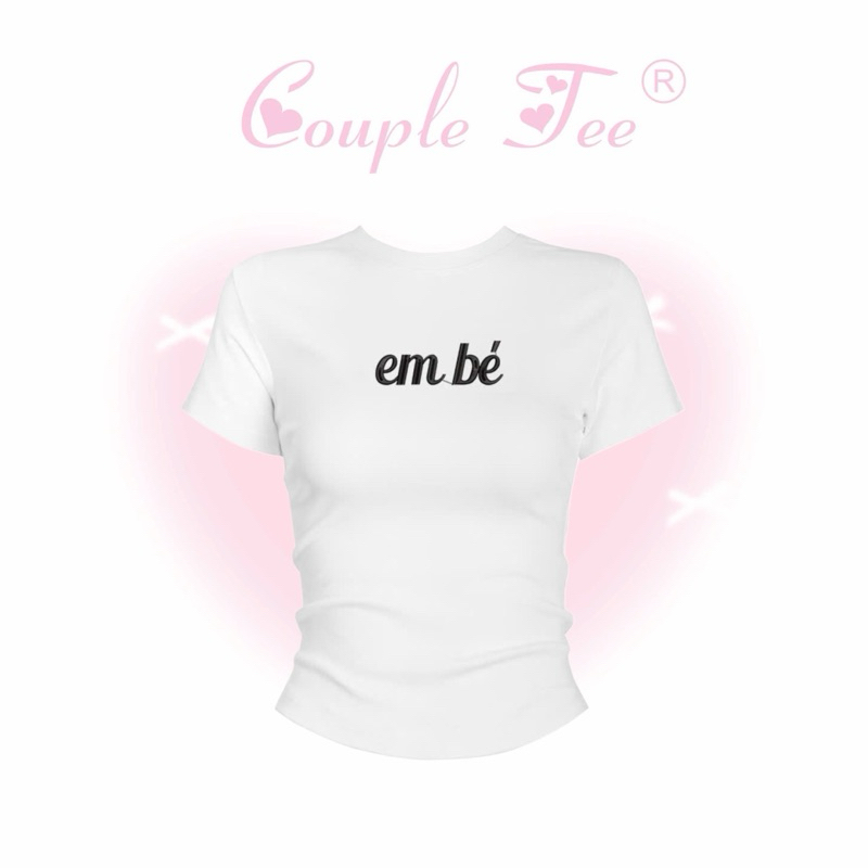 Áo thêu EM BÉ, áo baby tee form body siêu tôn dáng, chất thun cotton thoáng mát - clothingforgirl Mã Mã Store | BigBuy360 - bigbuy360.vn