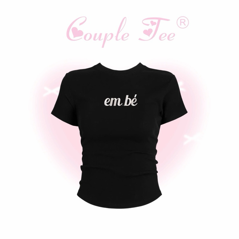 Áo thêu EM BÉ, áo baby tee form body siêu tôn dáng, chất thun cotton thoáng mát - clothingforgirl Mã Mã Store | BigBuy360 - bigbuy360.vn