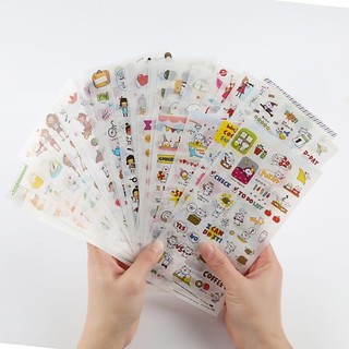 COMBO LẺ 2 TẤM Sticker dán Cute nhiều mẫu lẻ tấm