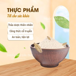 Bột bạch linh 100g, bột bạch phục linh, nguyên chất, thơm mịn, dùng pha uống, đắp mặt - Lãn Ông