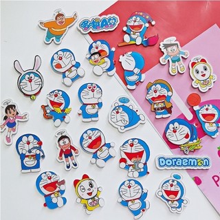 COMBO 5 Huy Hiệu, Pin Cài mẫu Doraemon
