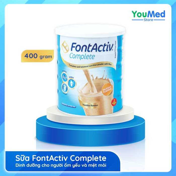 Sữa FontActiv Complete 400gram – Dinh dưỡng cho người ốm yếu và mệt mỏi
