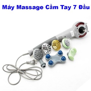 Máy Massage Cầm Tay 7 Đầu Có Đèn Hồng Ngoại